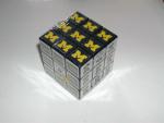 Michigan M Go Blue Cube